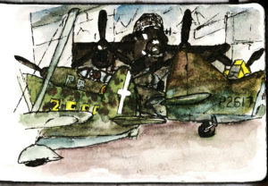 RAF Museum London Hendon - a snap sketch