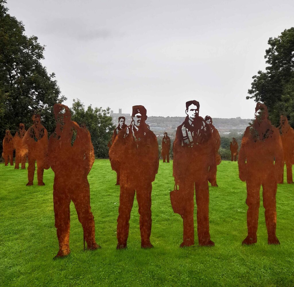 These stunning silhouette sculptures are a new installation at the International Bomber Command Centre in Lincoln.